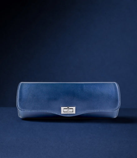 Navy blue watch roll