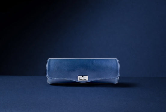 Navy blue watch roll