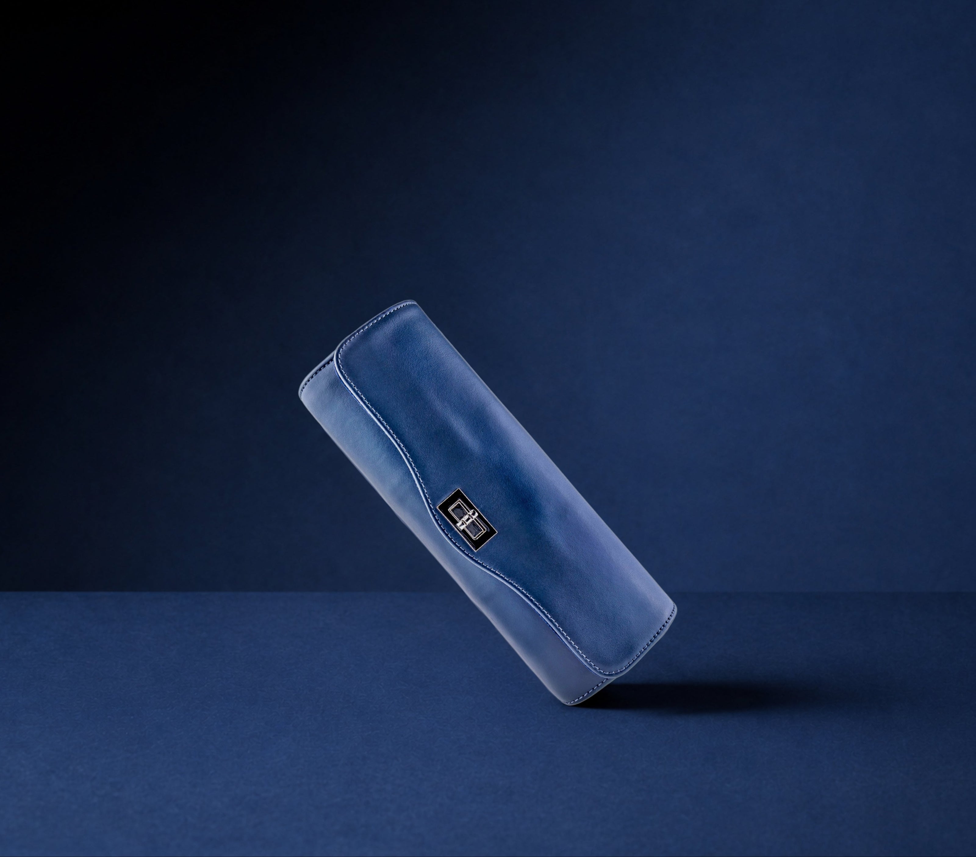 Navy blue watch roll