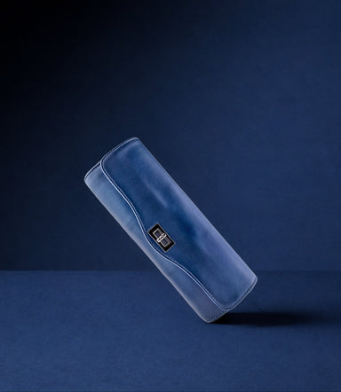 Navy blue watch roll
