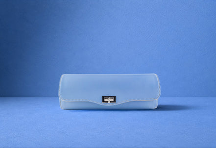 Ice blue watch roll