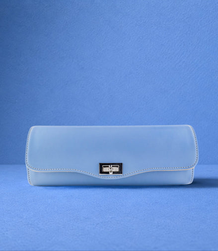 Ice blue watch roll