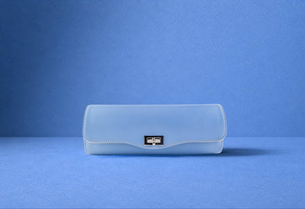 Ice blue watch roll