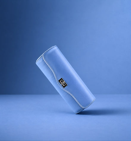 Ice blue watch roll
